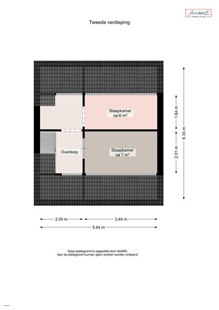 Floorplan - Van Iddekingeweg 194, 9721 CM Groningen